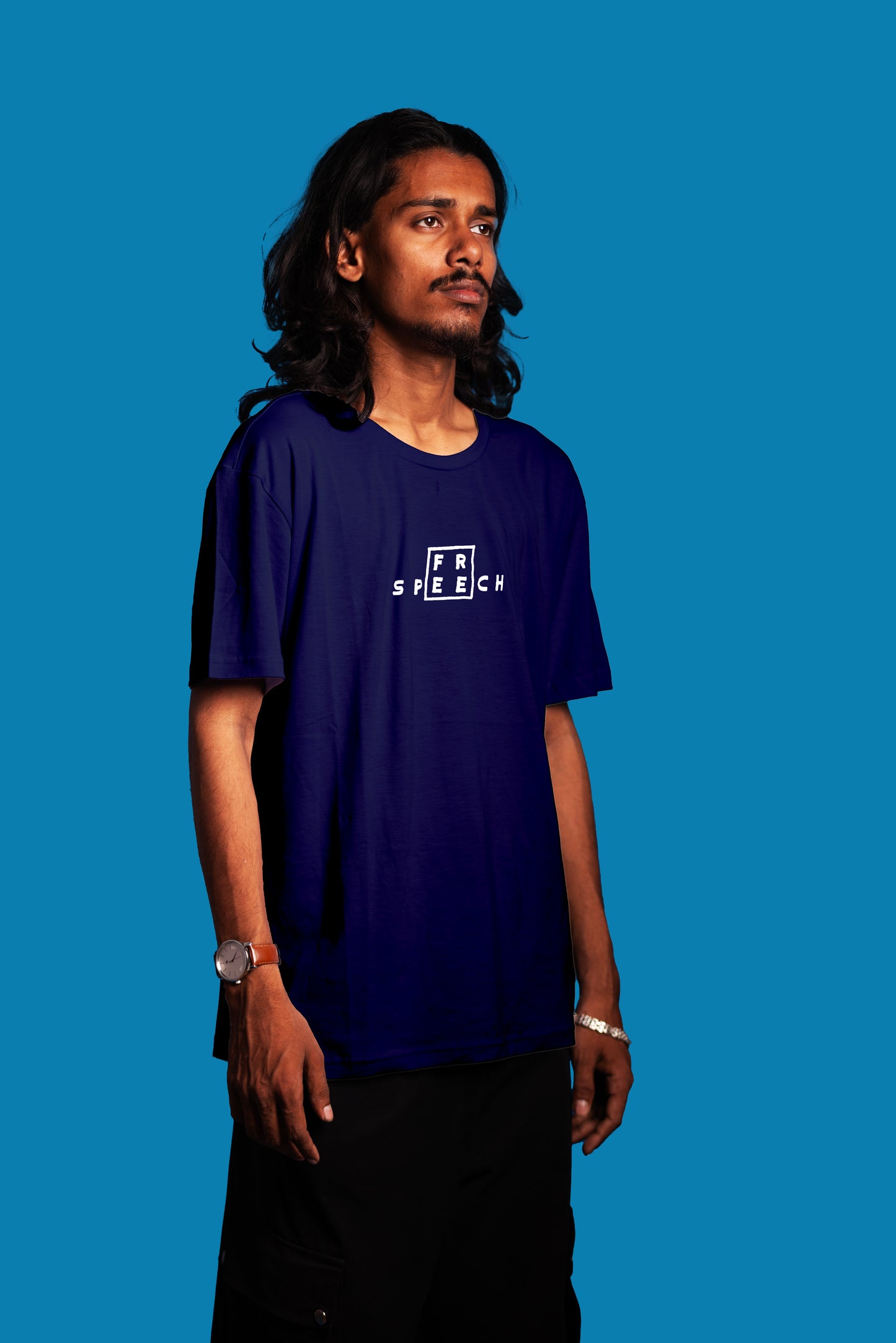 NAVY BLUE | S2 FREE SPEECH T SHIRT