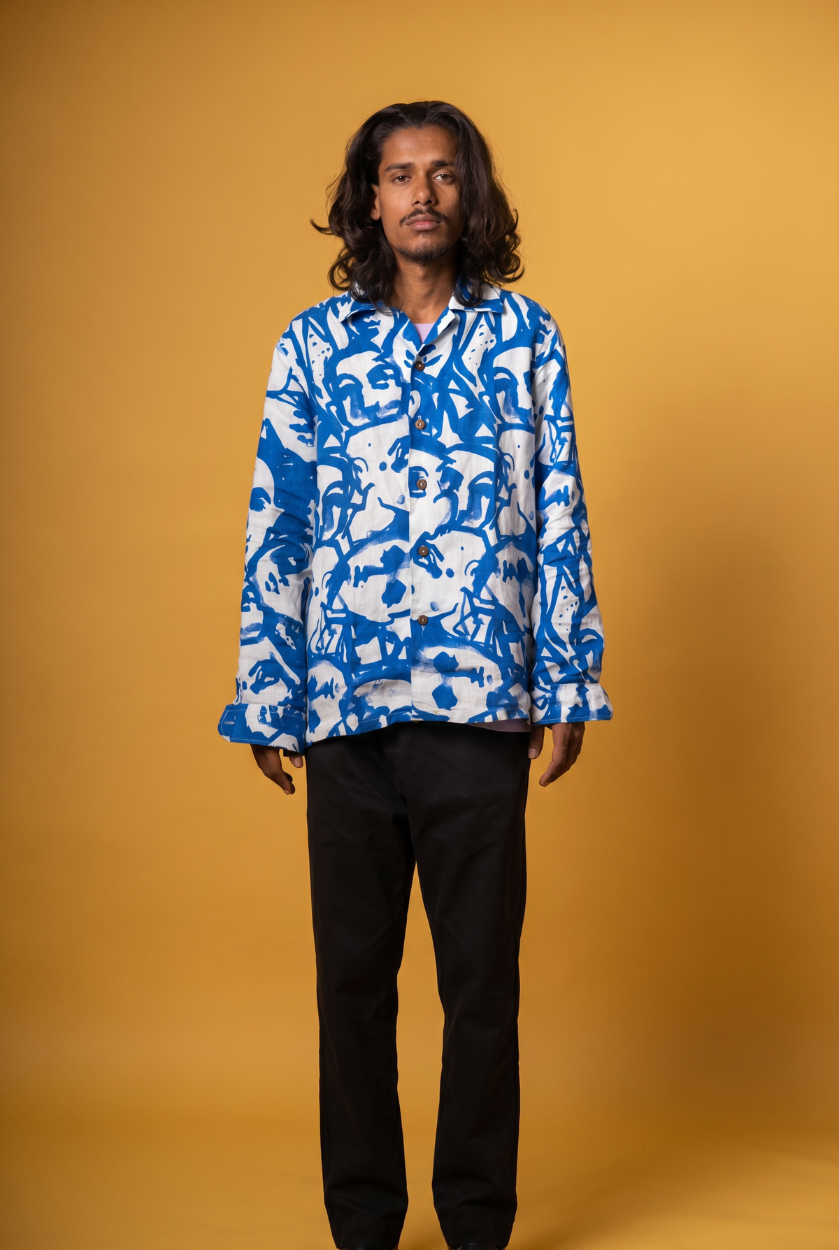 Portrait Linen shirt — front