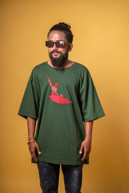 Cholo Bhai appliqué tee — front